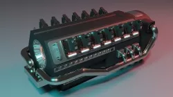 3D model Futuristic sci-fi engine 3D model