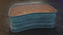 Alchemy Table Low-poly 3D model