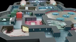 Among Us Map with all Textures and Props Low-poly 3D model