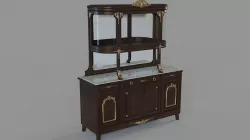 Antique Cabinet 3D model
