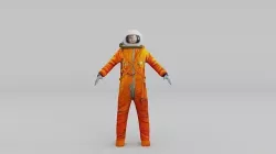 Astronaut Low-poly 3D model