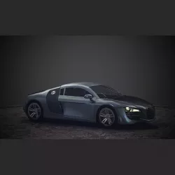 Audi R8 Car 2007-2009 Low-poly 3D model Low-poly 3D model