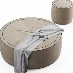 Aura Ottoman 3D model