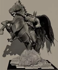 Batman on horse 3D model