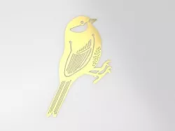 Bird Bookmark 3D 3D model