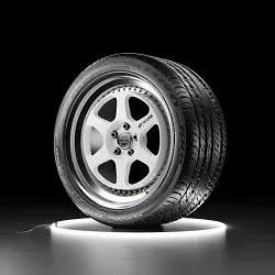 Car wheel WORK MEISTER L1 rim with TOYO PROXES 4 PLUS tire Low-poly 3D model