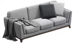 Ceni Volcanic Gray Sofa By Article 3D model