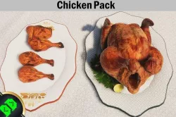 Chicken Pack Low-poly 3D model