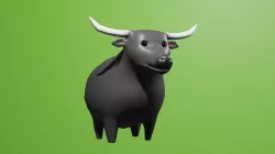 Chubby Buffalo 3D model