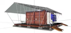 City Simple Art Building-Container-020 3D model