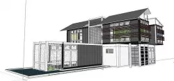 City Simple Art Building-Container-034 3D model