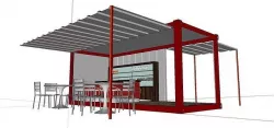 City Simple Art Building-Container-095 3D model