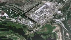 Cityscape Chornobyl  nuclear power plant in Ukraine 3D model
