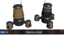 Cleaning droid 3D model