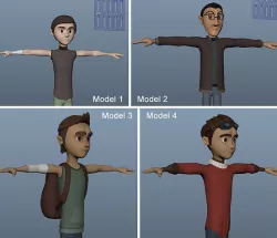 Collection of Characters 3D models 3D model