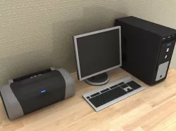 Computer 3D model