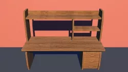 Computer Table   Low-poly 3D model