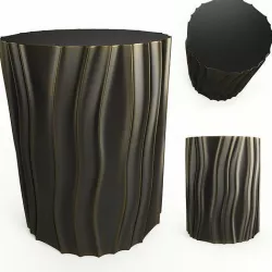 Crate and Barrel Acadia Accent Table 3D model