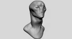Creature Head Base 3D model