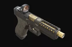 Custom Glock 3D model