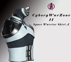 Cyborg Warzone - Space Warrior Shirt A Low-poly 3D model