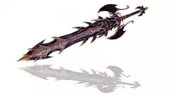Demonic Big Sword Low-poly 3D model