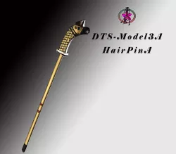 DTS-Model3A-HairPinA Low-poly 3D model