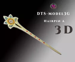 DTS-Model3G-HairPin-A Low-poly 3D model