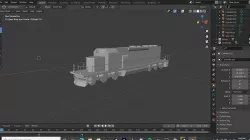 EMD SD40-2 30K Poly Count Low-poly 3D model