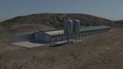 Farm silo terrain 8k and 4k maps 3D model