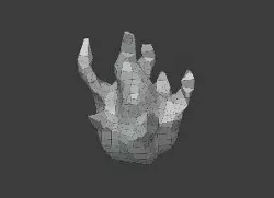 flame fire 3d model 3D model