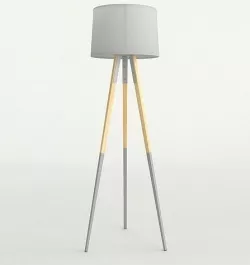 Floor lamp tripod Anthropologie Low-poly 3D model