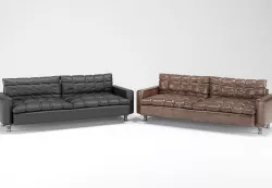 Fosco Leather Sofa 3D model