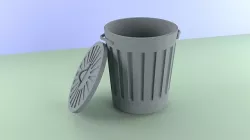 Garbage barrel 3D model