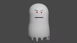 ghost soft body Low-poly 3D model
