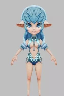 Girl  Character 3D model