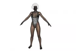 Girl in Yellow Thong 3D model