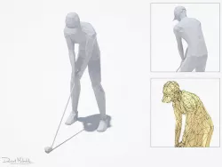 Golf Pose Sport Character Low-poly 3D model