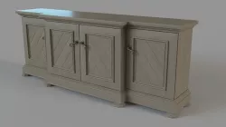 Grey Sideboard 3D model