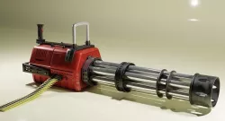 Gutling minigun 3D model