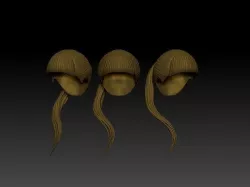 Hair sport hairstyle 3D model