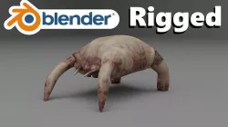 Half-Life Head Crab Low-poly 3D model