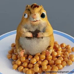 Hamster creepy 3D model