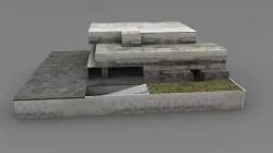 Hospital  Low-poly 3D model