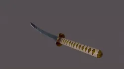 Katana Zenitsu Low-poly 3D model