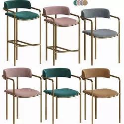 Lenox Chairs Set Westelm 3D model
