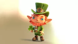 Leprechaun Low-poly 3D model