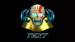 Lightning skull kratos 3d model Low-poly 3D model
