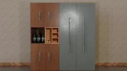 living room cabinets 3D model