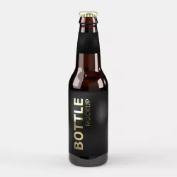 Long Neck Soda Pop Beer Bottle 12 oz 3D model